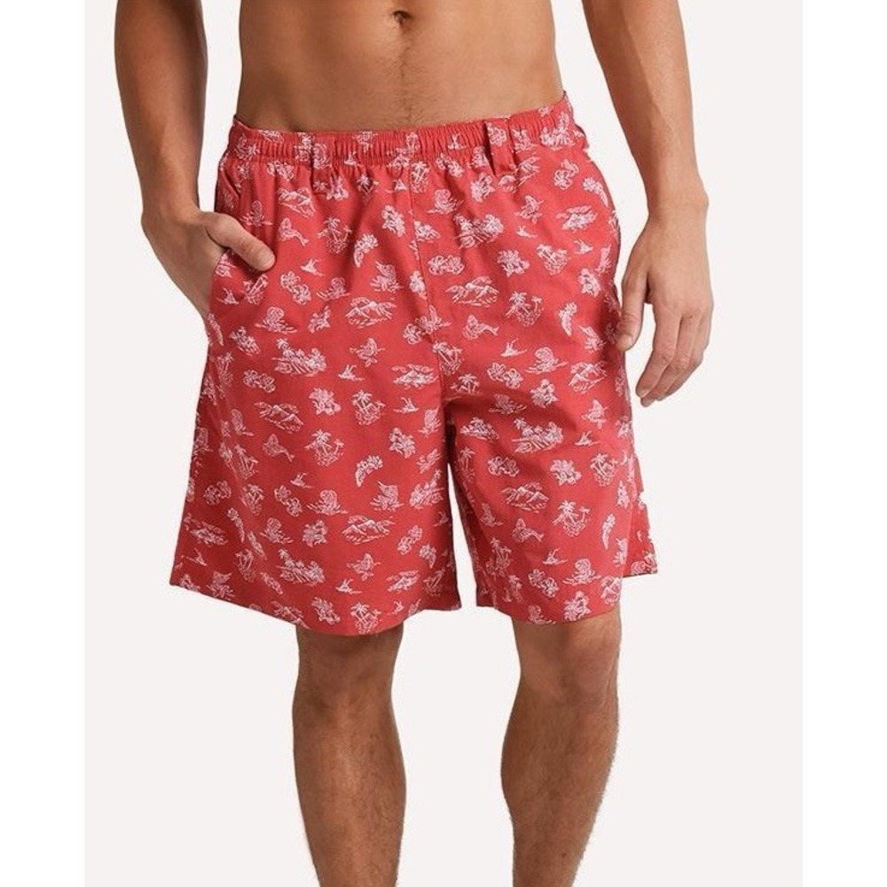 Columbia PFG Men's Super Backcast Water Shorts XL Tropical Coral Mermaid - Picture 1 of 12